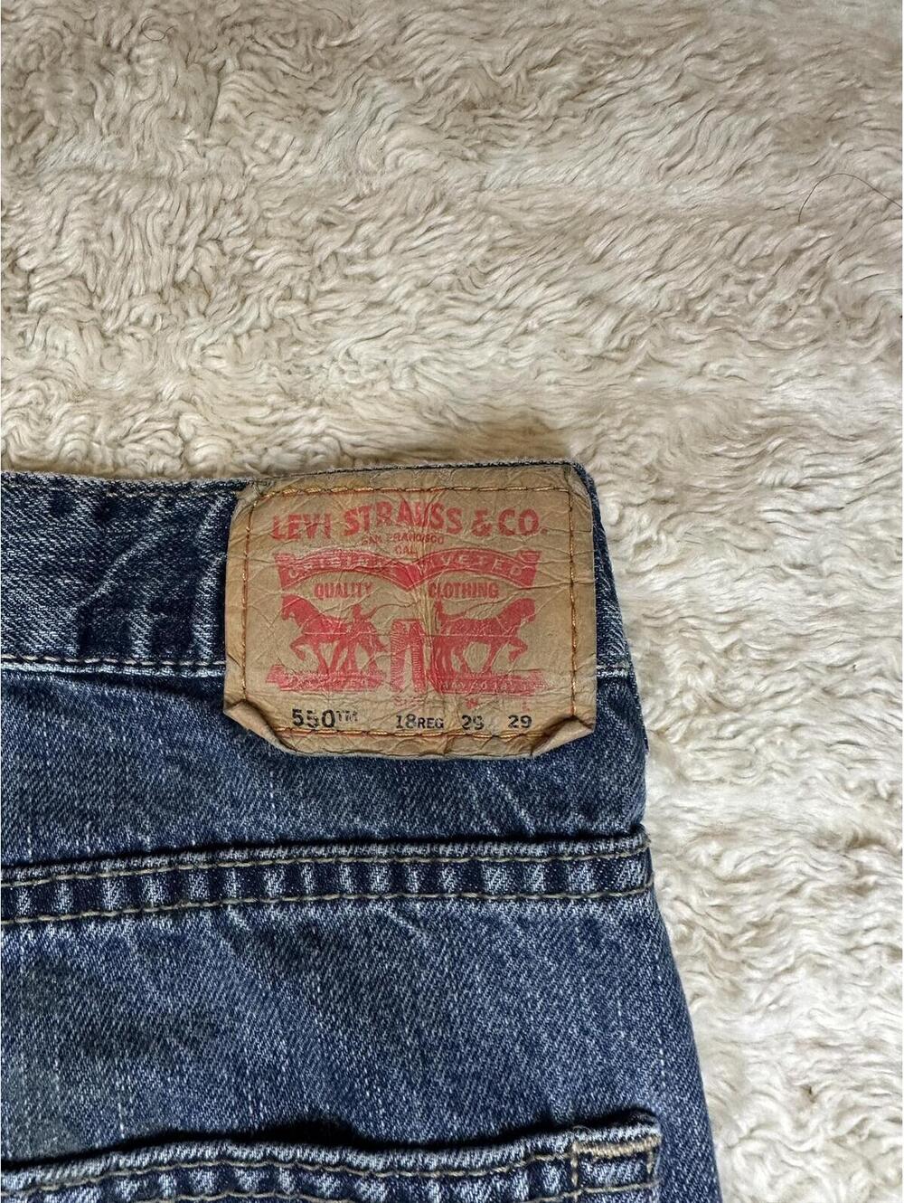 Levi's 550 Relaxed Fit medium wash straight leg denim jeans Size 29x29 - Picture 10 of 10
